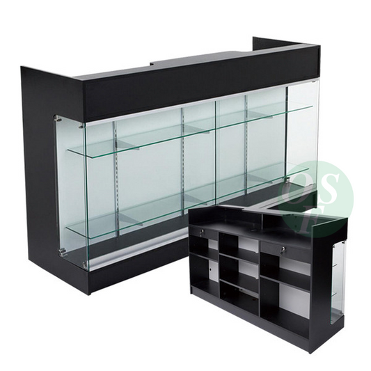 Cash Counter 6 ft With Glass Front